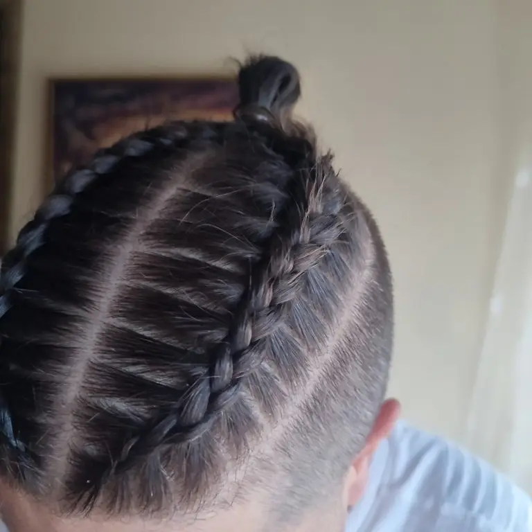 man cornrow braids