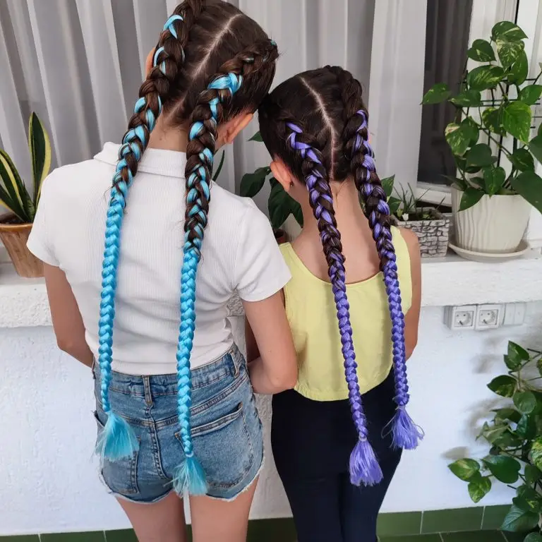 dutch braids with extensions