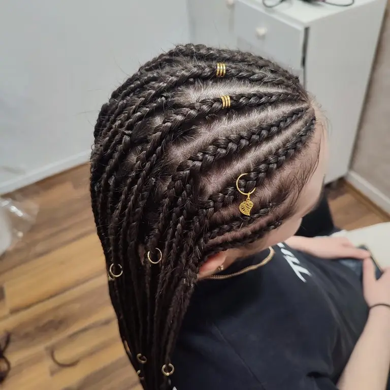 fulani braids with accessories