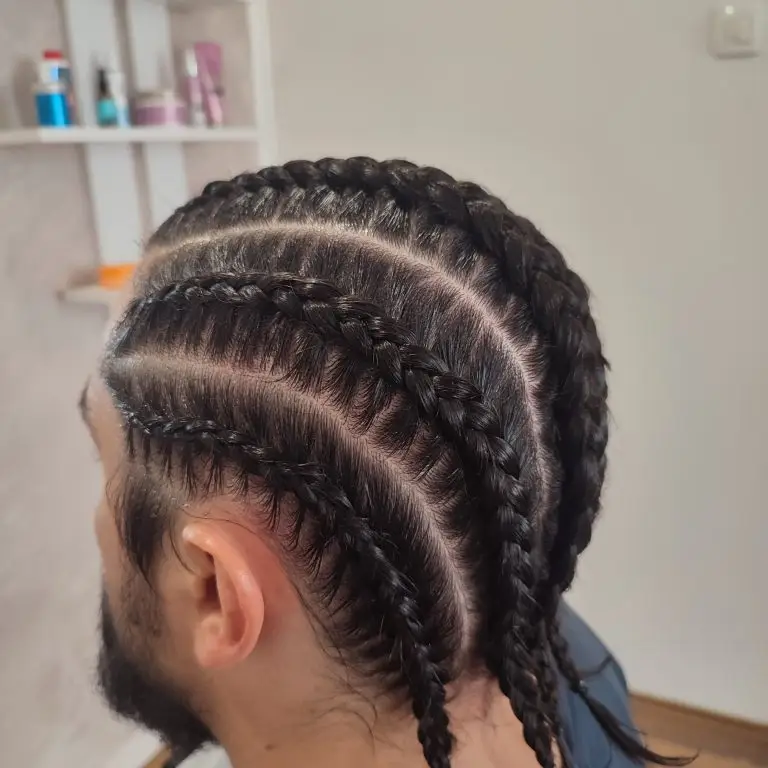 man cornrow braids