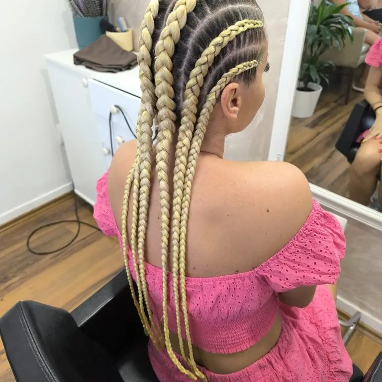 cornrows braids with extensions