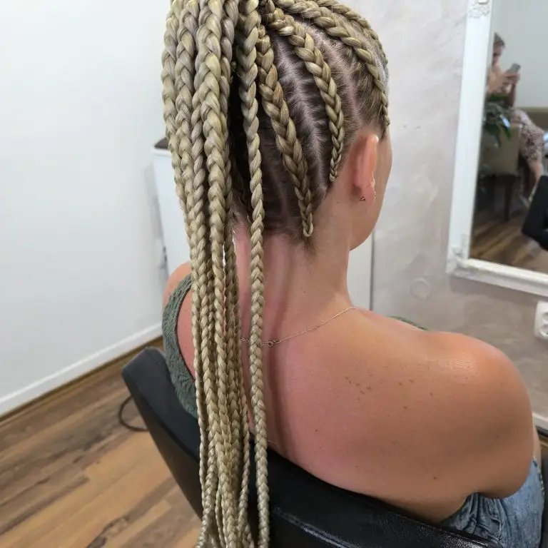 cornrow ponytail braids with extensions