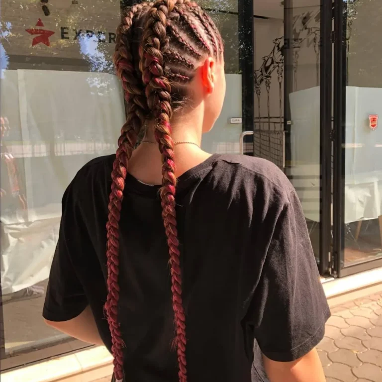 dutch braids with accessories